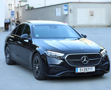 Luxuriöser Mercedes Chauffeurservice in Saalbach – exklusiver Taxi- und Transferdienst