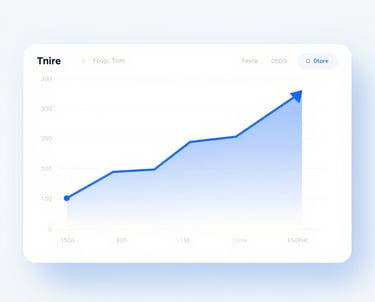 Clean, minimal SaaS pricing section with white background and blue accents featuring three rounded cards with subtle shadows.