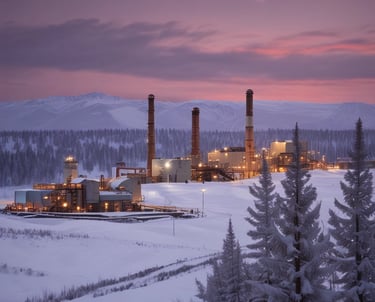 Technicians refurbishing semi-new refrigeration equipment in an industrial setting.