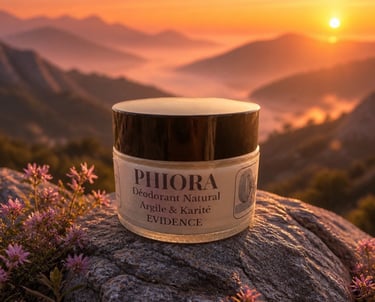 déodorant naturel phiora evidence argile blanc et karité