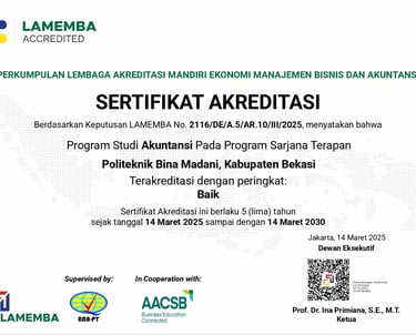 Akreditasi Akuntansi Poltek BIMA