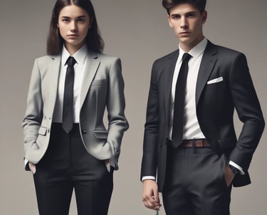 A confident young woman practicing a university interview with a mentor.