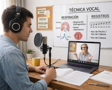 Clase de Prueba de Canto Online 100% personalizada