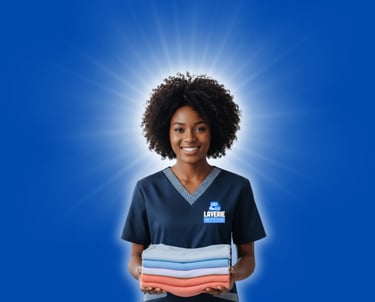 Laverie Mitch - Vos vêtements soigneusement pliés.