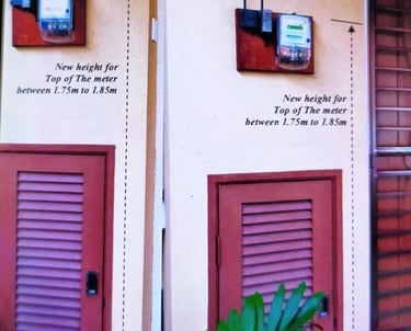 KETINGGIAN PAPAN METER TNB MENGIKUT SPEC YANG DITETAPKAN TNB