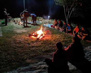 Traditional wood fire live chulha cooking non veg desert dinner Jaisalmer Rajasthan