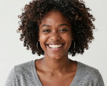 woman wearing black scoop-neck long-sleeved shirt