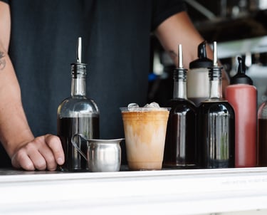 Homemade syrups used in every creative latte ingredient 