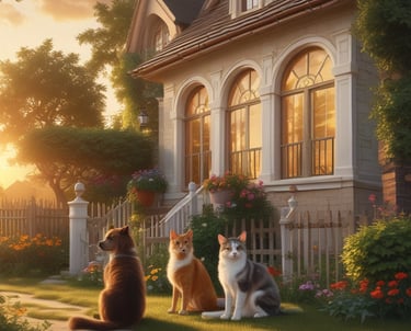 A caring professional gently assisting a pet owner during a vet visit.