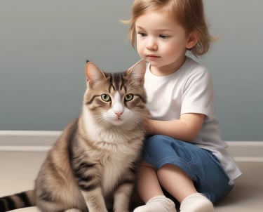 A comforting hand gently resting on a pet owner’s arm beside a peaceful dog lying on a soft blanket.