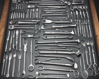 Close-up of a sterilizer being serviced with precision tools.