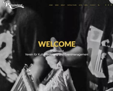 Live-Musik-Szene mit Vinyl-Platten, Rheimland Kultur- und Eventmanagement