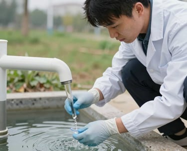 imagem de coleta e analise de agua poço artesiano artzian poços artesianos