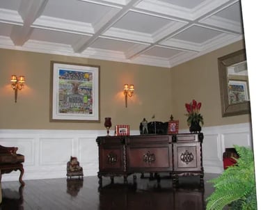 Professional coffered ceiling installation in Monmouth County NJ