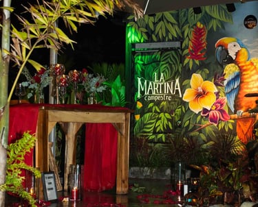 Cenas románticas y pedidas de mano, La Martina Campestre Boquia Salento Quindío 