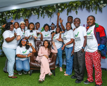 Chy Nwakanma and the Beyond Farming Team