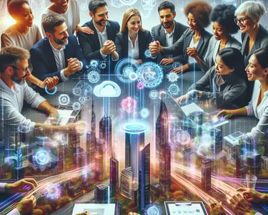 Groupe de femmes et d’hommes représentant l’entreprise de demain engagée en santé mentale