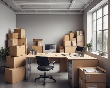 Professional movers carefully loading a truck with packed household items.