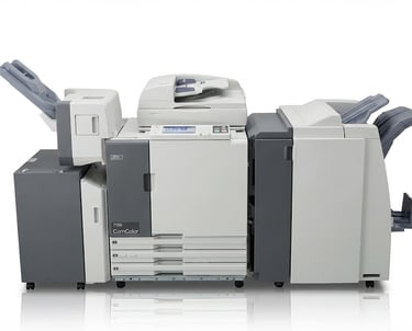 a Riso printer machine