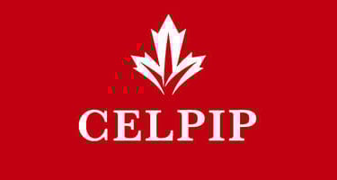 a cell phone with the celpip logo on it