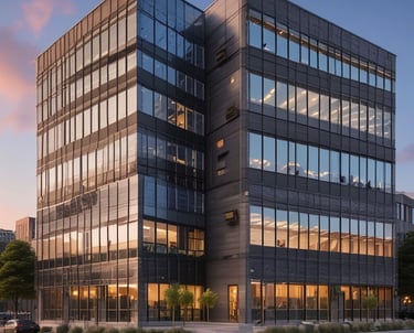 A friendly AI assistant icon interacting with a customer on a smartphone screen.