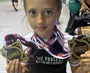Youth grappling competition match Kona Hawaii athletes