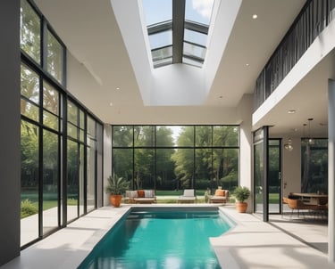 Image showing a stylish commercial space renovation with bright lighting and clean design.