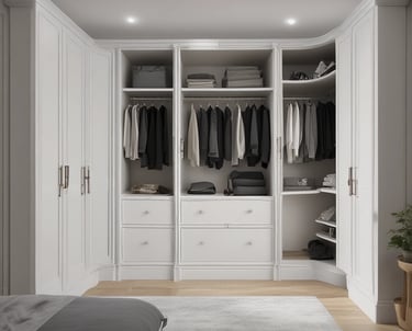 Photo of a skilled builder laying block paving on a driveway under a clear sky.