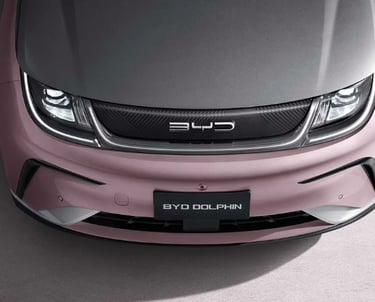 Interior BYD Dolphin Gresik – dashboard minimalis modern