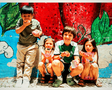 Kids Enjoying food at Aveiro Macau