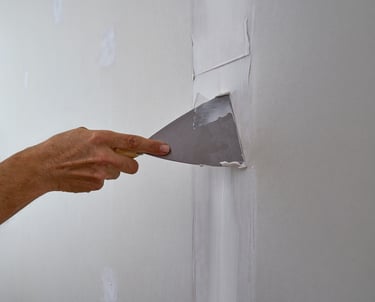 Wall preparation before interior painting