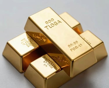 Professional business team discussing gold investment plans in a modern office.