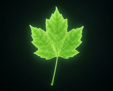 glowing leaf