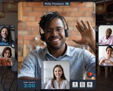 virtual speed date live with another person