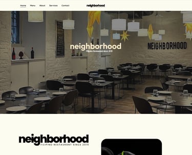 Neighborhood Filipino Restaurant at Rome - Website