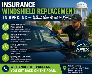 Car Insurance Coverage Apex NC Auto Glass