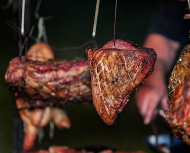 picaña asada a la parrilla con leña