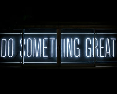 ecriture do something great 