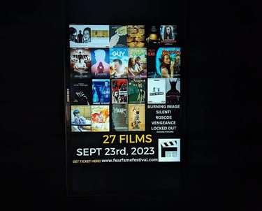 Independent film selections showcased during the Fear Fame Film Festival