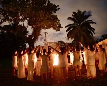 Ceremonia fin de año, meditación, espiritual