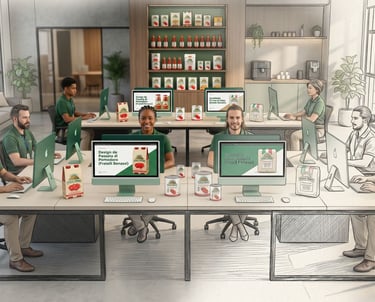 equipe de desenvolvimento de marcas proprias e importação de produtos italianos