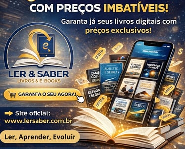 Promoção de ebooks e livros digitais com preços exclusivos no site oficial Ler e Saber.