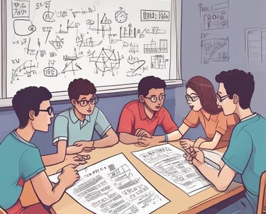 Tutor and student reviewing past exam papers together online.