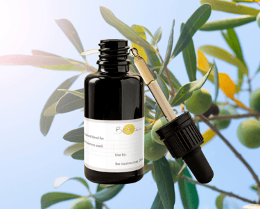 olive flower essence bottle