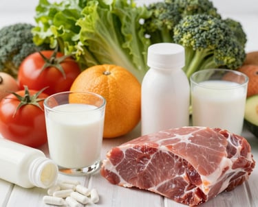 A friendly nutritionist discussing health goals with a client in a cozy consultation room.