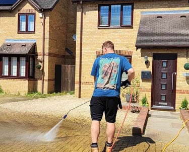 Haydn Pressure washing driveway