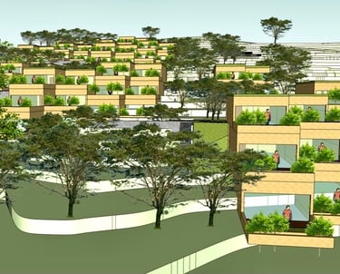 Architectural Concept and Design for a resort in #Coorg along with bespoke interiors. #architect 