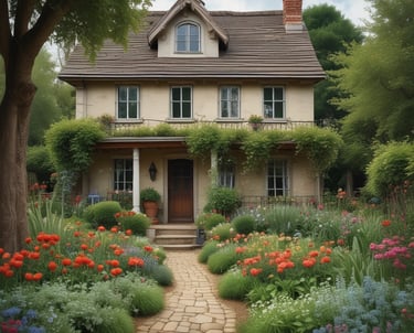 A professional cleaner vacuuming a cozy living room in a private home.