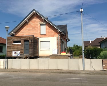 pose de murs en L pour faire une clôture extérieur à mulhouse 