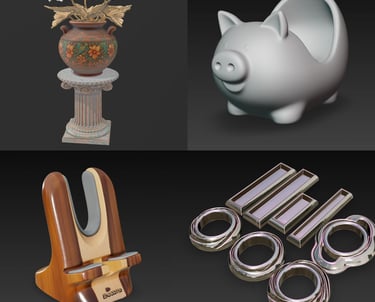 Catalogo de Modelos 3D Varios, listos para descargar e Imprimir, STL